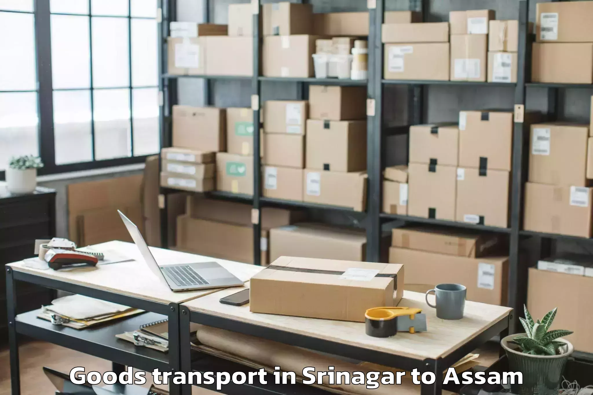 Affordable Srinagar to Guwahati Goods Transport